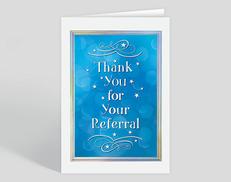 Referral Star Thanks Card - Greeting Cards