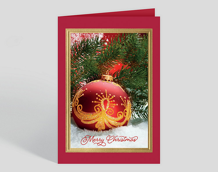 Hand Painted Treasure Christmas Card - Greeting Cards