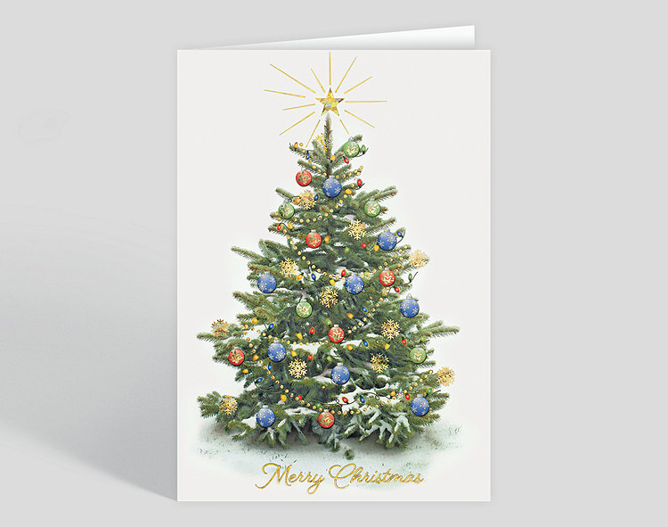 Evergreen Delight Christmas Card - Greeting Cards