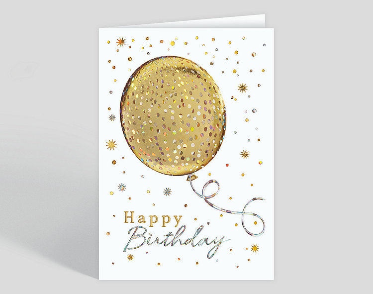 Super Shiny Birthday Balloon Card, 306867