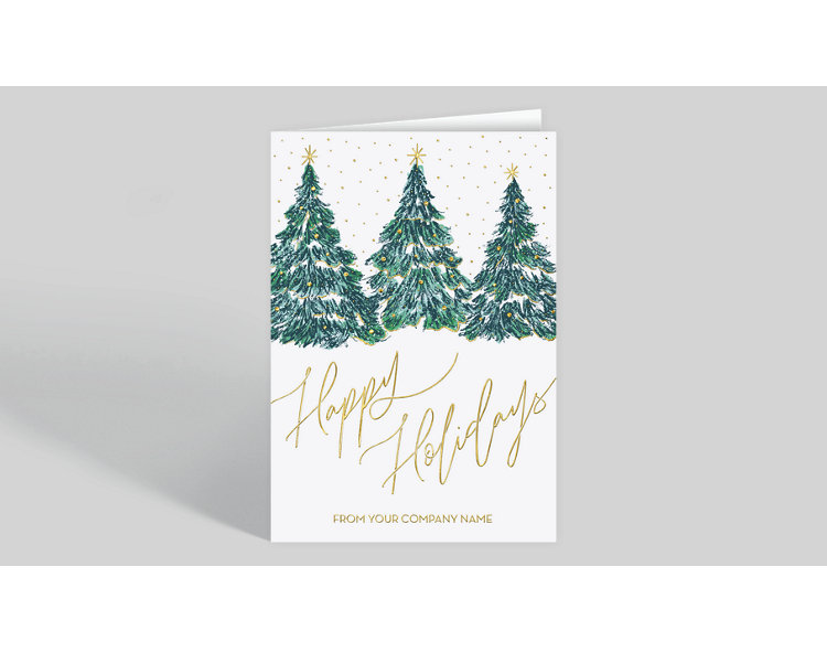 Snow Sparkle Gift Christmas Card