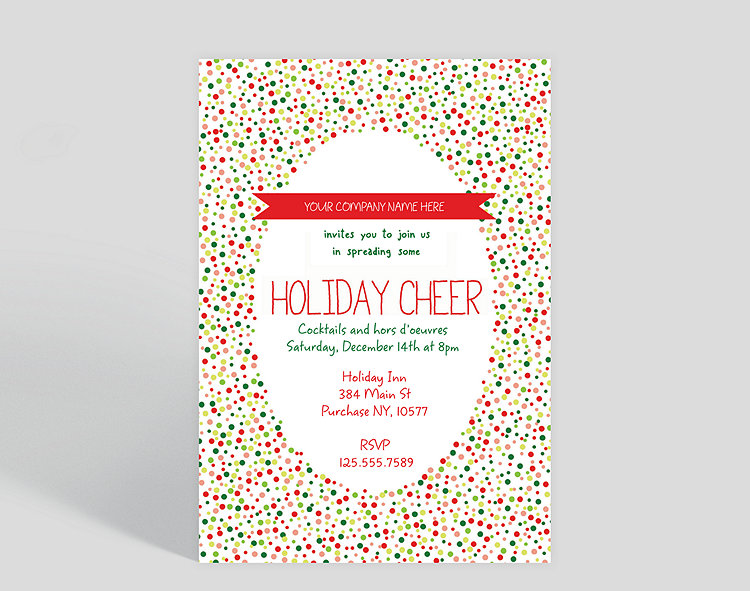 Holiday Cheer Corporate Party Invitation