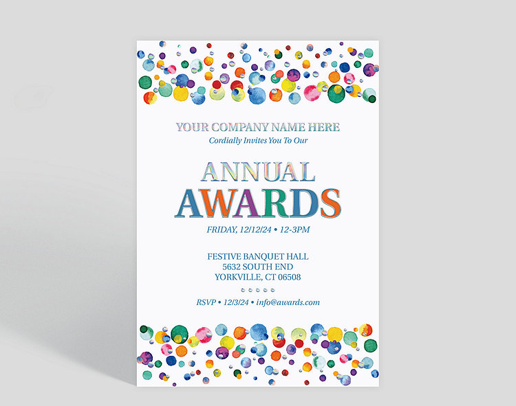 Festive Awards Corporate Event Invitation - Greeting Cards