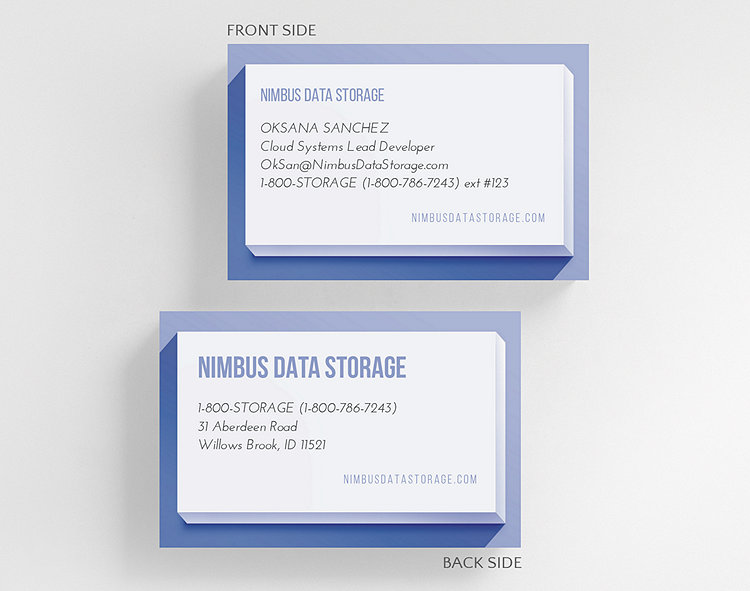 Inception Business Card Credit Card Size - Business Cards