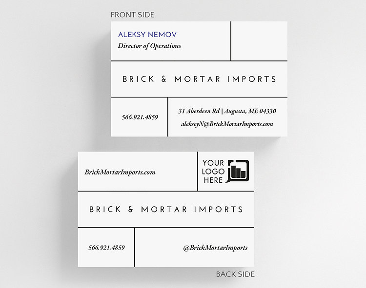 Bricks Business Card Credit Card Size - Business Cards