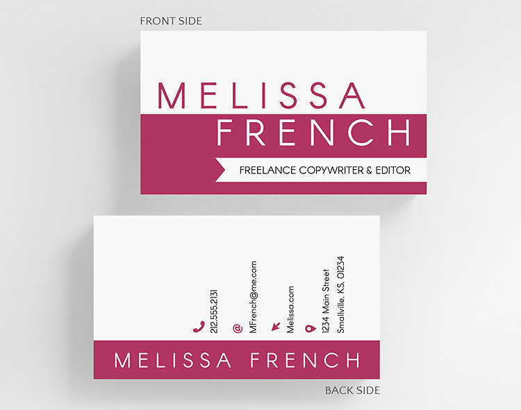 Reversed Business Card Standard Size - Business Cards