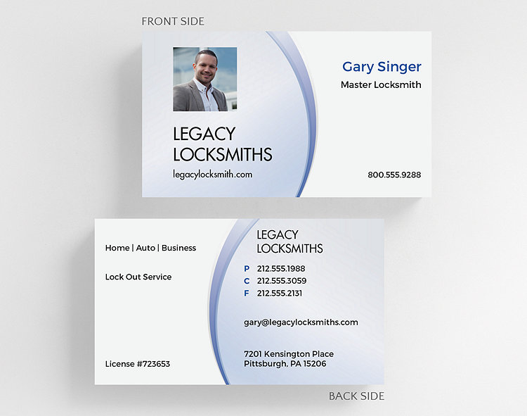 Polished Arch Business Card Standard Size - Business Cards
