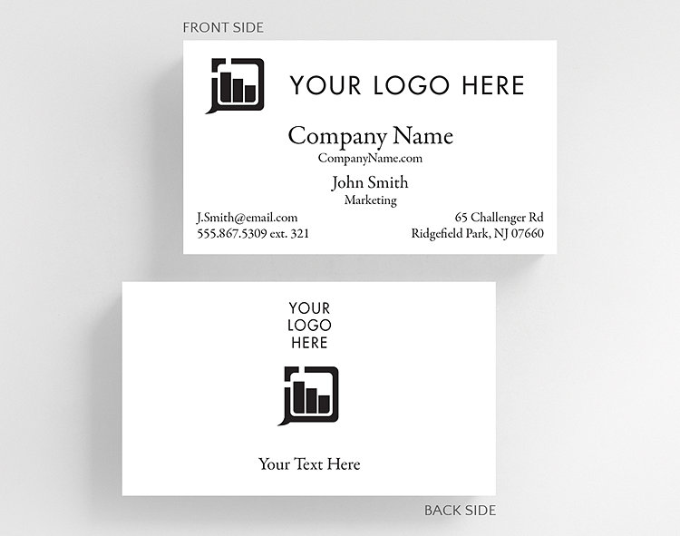 Business Basics Photo And Logo H2 Business Card Standard Size - Business Cards