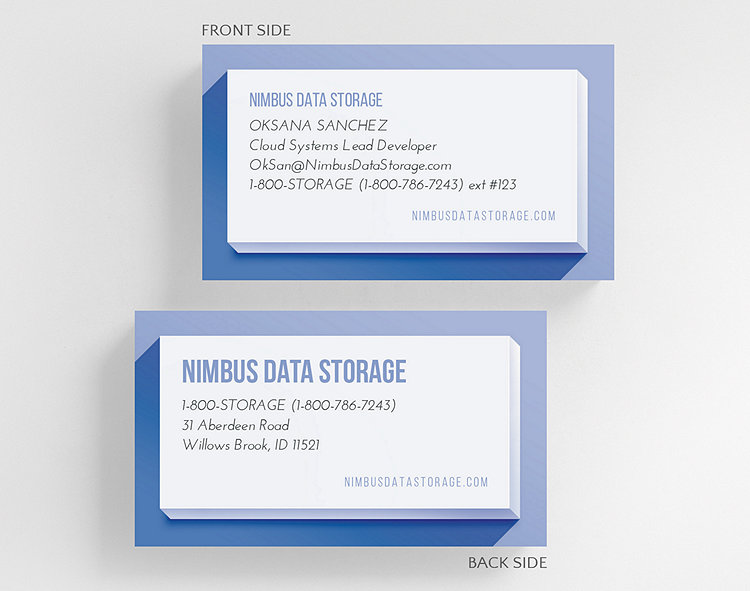 Inception Business Card Standard Size - Business Cards