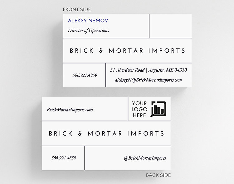 Bricks Business Card Standard Size - Business Cards