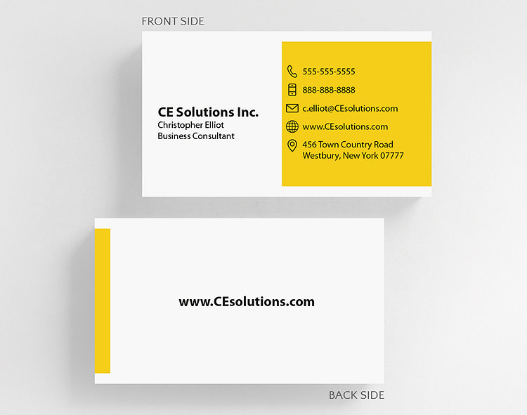 Color Swatch Business Card Standard Size - Business Cards