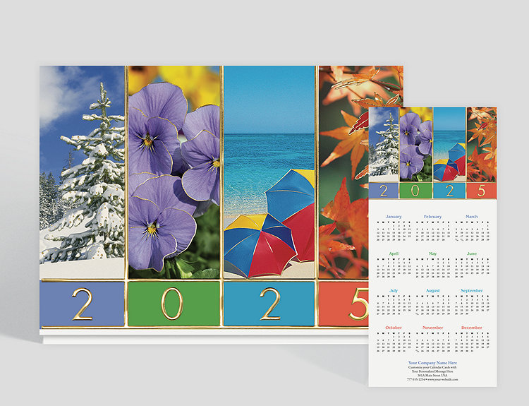 Window On The Year Calendar Card - Greeting Cards