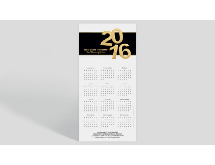 Business Thanks Display Calendar Card, 1029455 | The Gallery