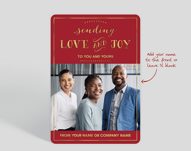 Love & Joy Holiday Card - Greeting Cards