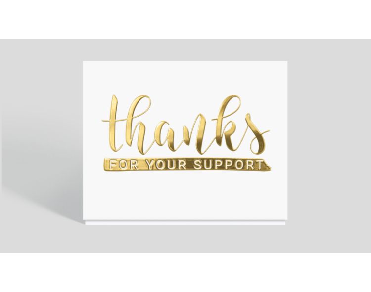 Thank You Emblem Card - Greeting Cards