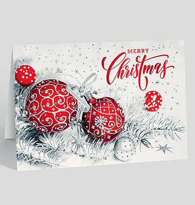 BOTH OF YOU CHRISTMAS CARD**MODERN*** 9 X 5 INCH **1ST CLASS POST** T5 