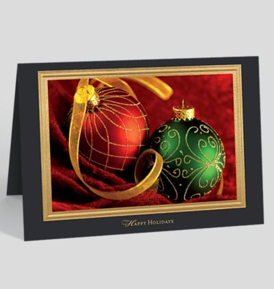 Circular Greetings Holiday Card, 1023793 - Business Christmas Cards