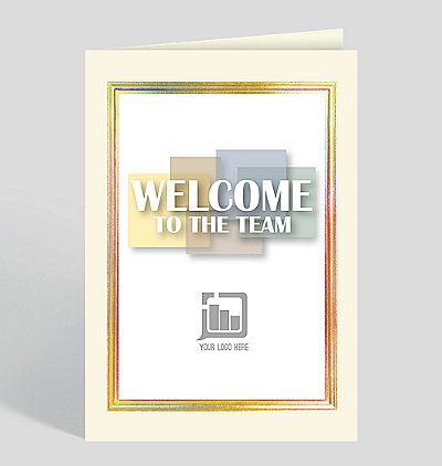 Pastel Team Welcome Card, 1028716 | The Gallery Collection